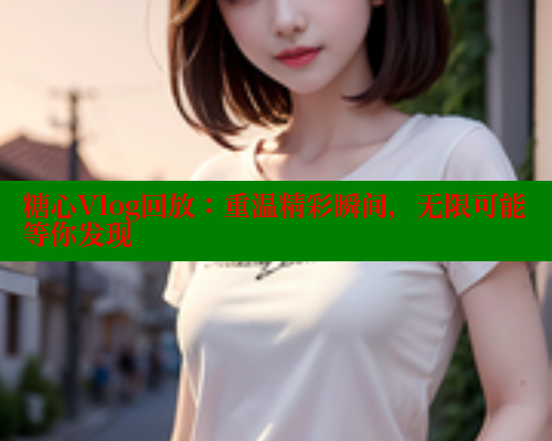糖心Vlog回放：重温精彩瞬间，无限可能等你发现 糖心vlog免费版 第1张