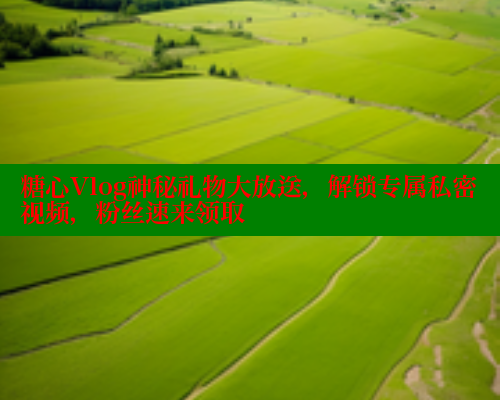 糖心Vlog神秘礼物大放送，解锁专属私密视频，粉丝速来领取 糖心破解版 第1张