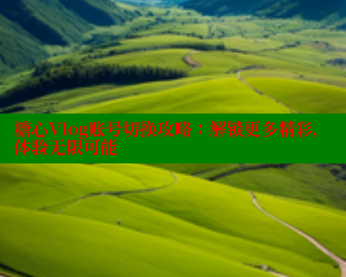 糖心Vlog账号切换攻略：解锁更多精彩，体验无限可能 糖心vlog免费版 第2张