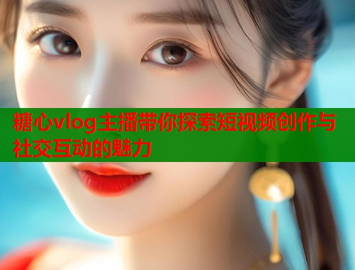 糖心vlog主播带你探索短视频创作与社交互动的魅力