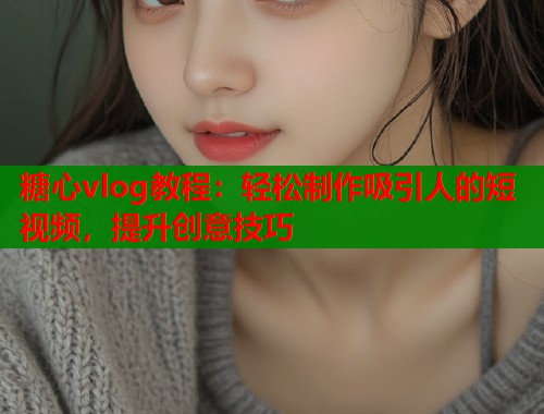 糖心vlog教程：轻松制作吸引人的短视频，提升创意技巧