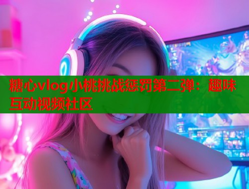 糖心vlog小桃挑战惩罚第二弹：趣味互动视频社区  第1张