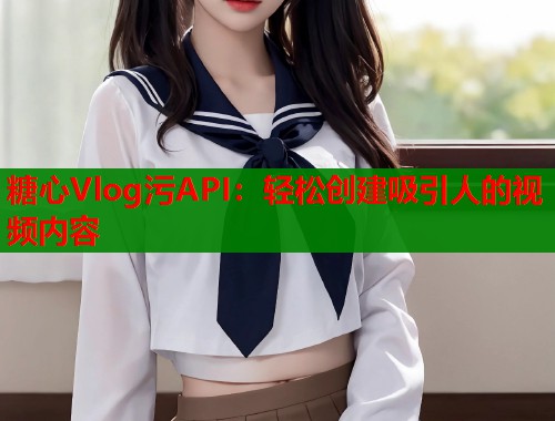 糖心Vlog污API：轻松创建吸引人的视频内容