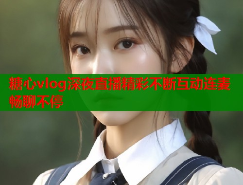 糖心vlog深夜直播精彩不断互动连麦畅聊不停