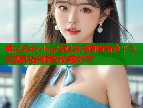 成人糖心vlog视频是真的吗揭秘平台真实体验与精彩内容分享