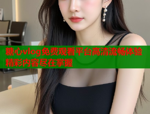 糖心vlog免费观看平台高清流畅体验精彩内容尽在掌握