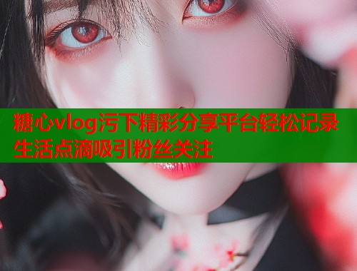 糖心vlog污下精彩分享平台轻松记录生活点滴吸引粉丝关注