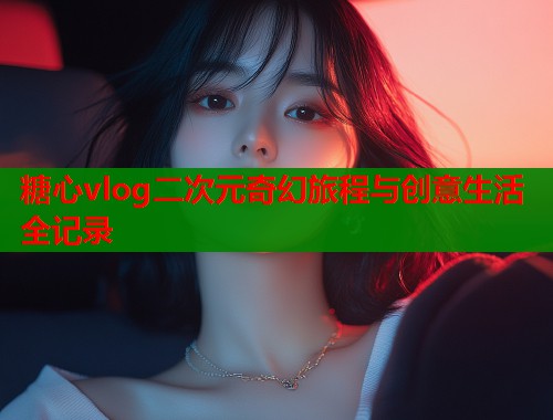 糖心vlog二次元奇幻旅程与创意生活全记录  第1张
