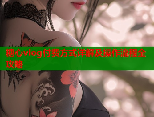 糖心vlog付费方式详解及操作流程全攻略